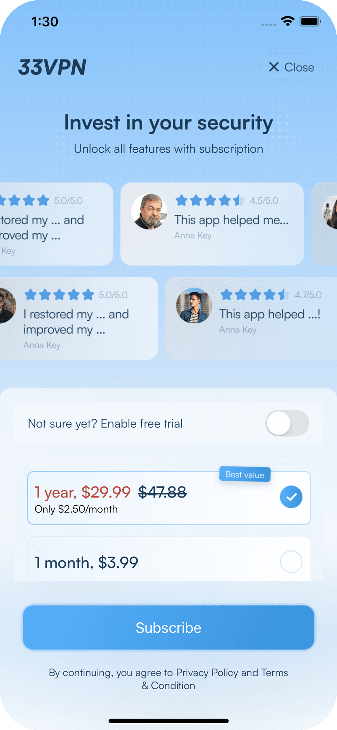 33VPN screenshot 4