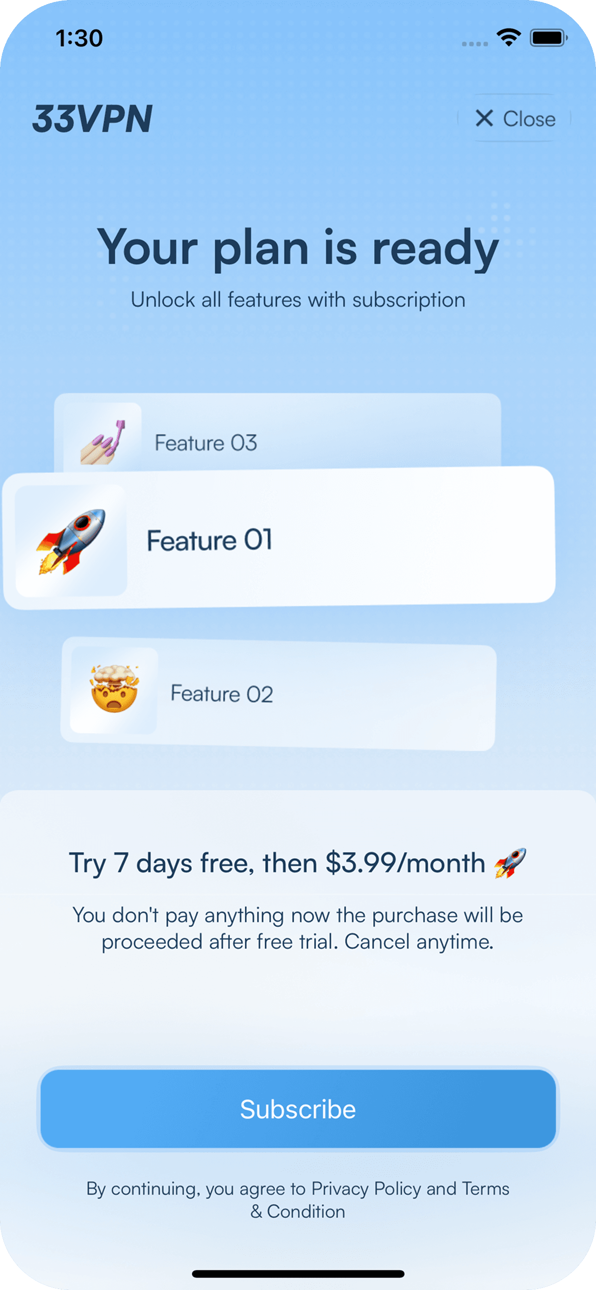 33VPN screenshot 5