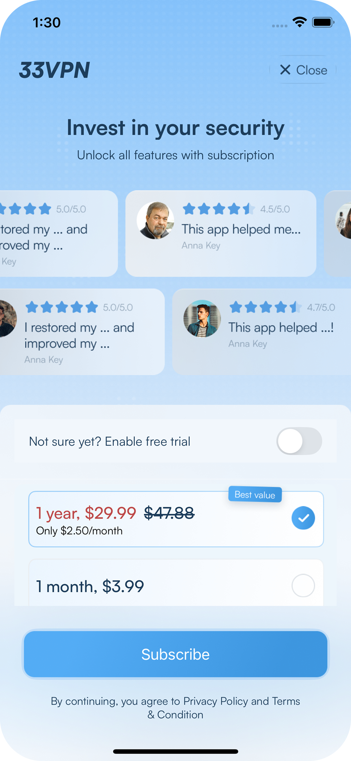 33VPN screenshot 4